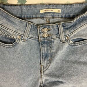 Levi's Light Blue Low Rise Flare Jeans